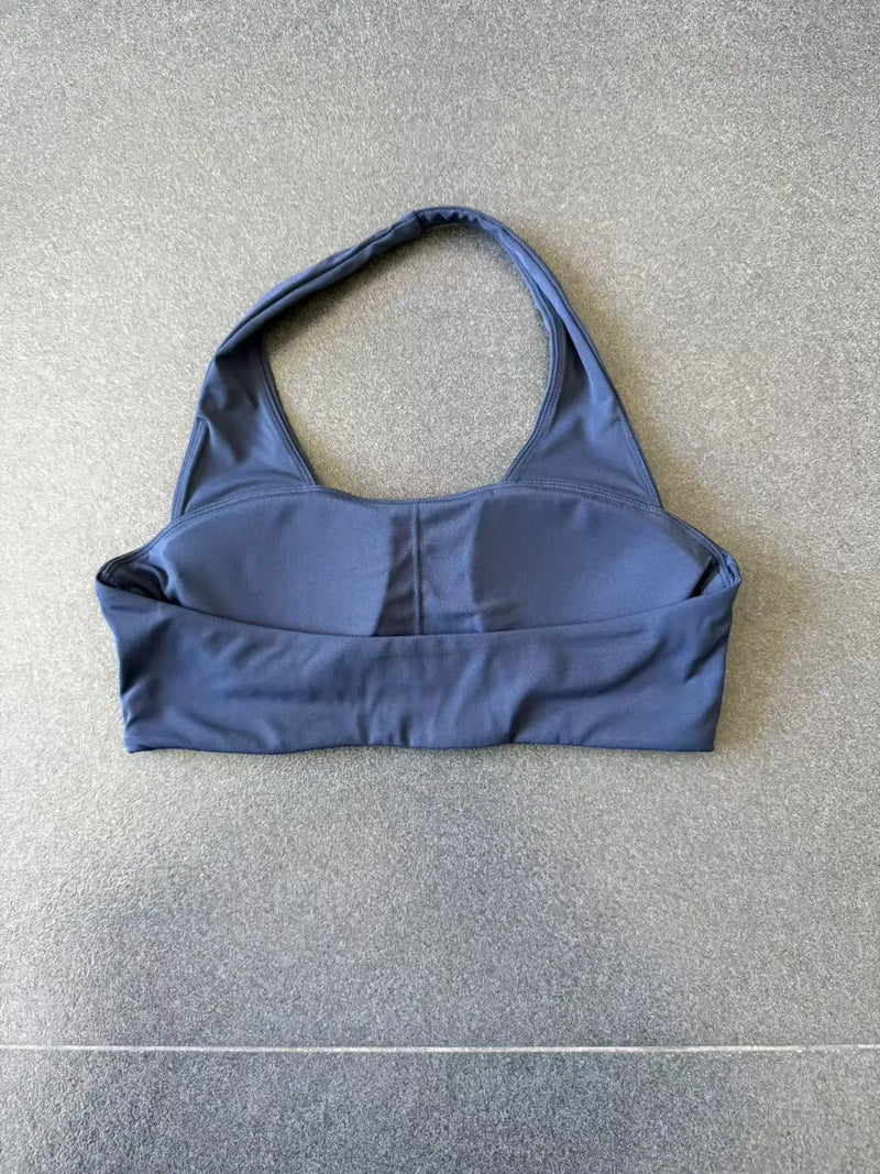 Sexy Fitness Bra Women Sports Sports Bra Halter Top High Support Push-up Open Back Running Gym Wear Yoga Bra Workout Underwear