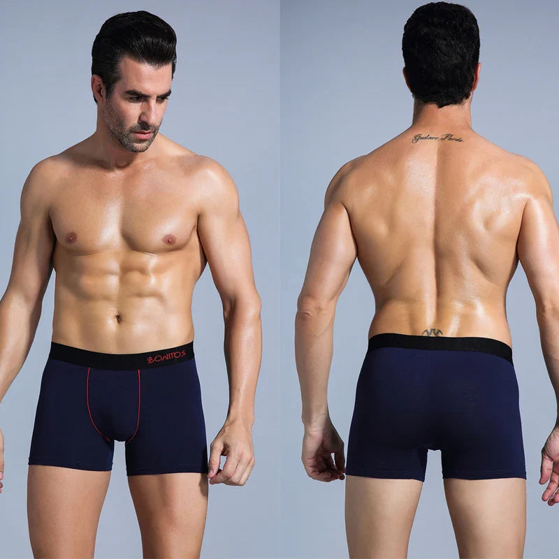 5Pcs Men's Cotton Underwear Short Boxers