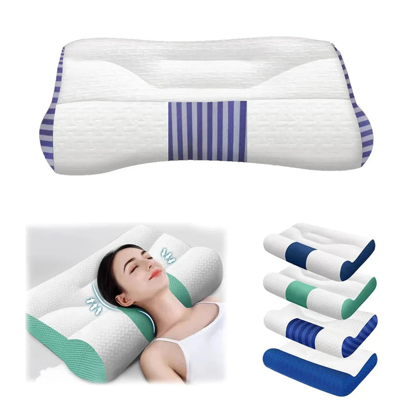 Ergonomic Goose Down Pillow for Cervical Support