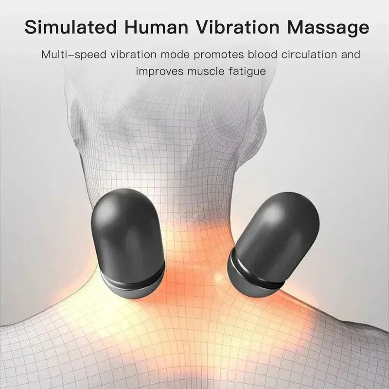 💆‍♂️ Electric Neck Massager Pillow – Heated Cervical Support with Vibration