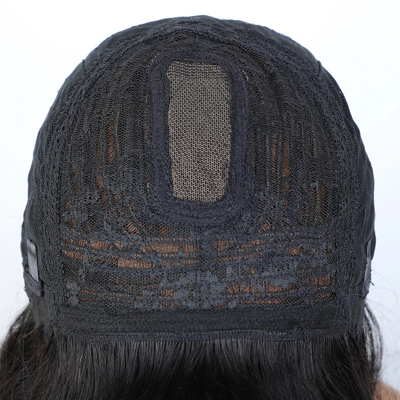 "Put On & Go" Straight Bob Wig | Easy Wear Human Hair with Bangs & Realistic Scalp