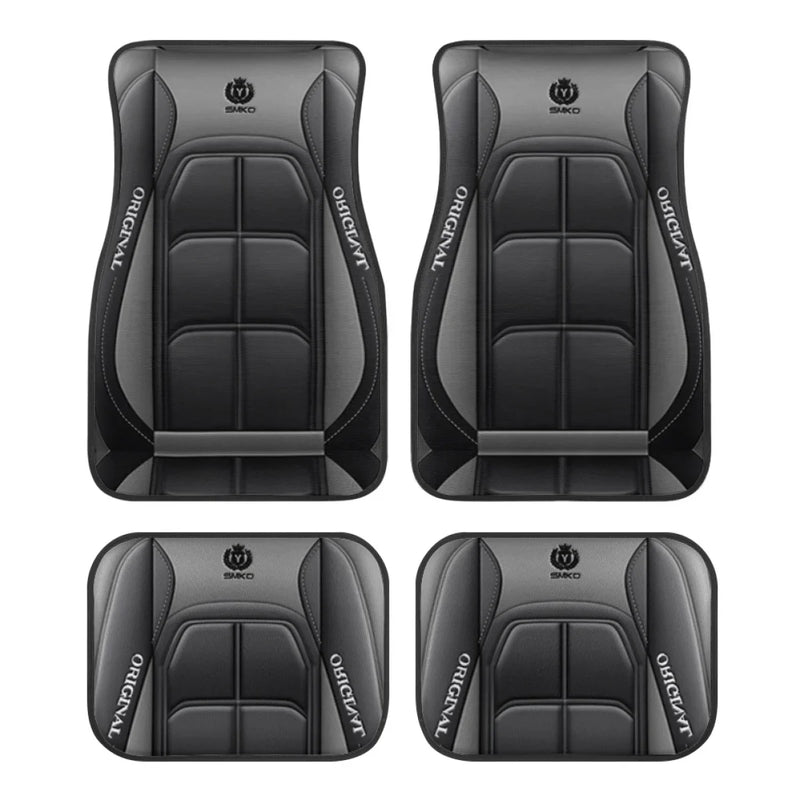 4pcs Y Car Floor Mats - Rug Pads with Non-Slip Backing, Washable, Universal Fit Car Protection Pad Auto Interior Accessories