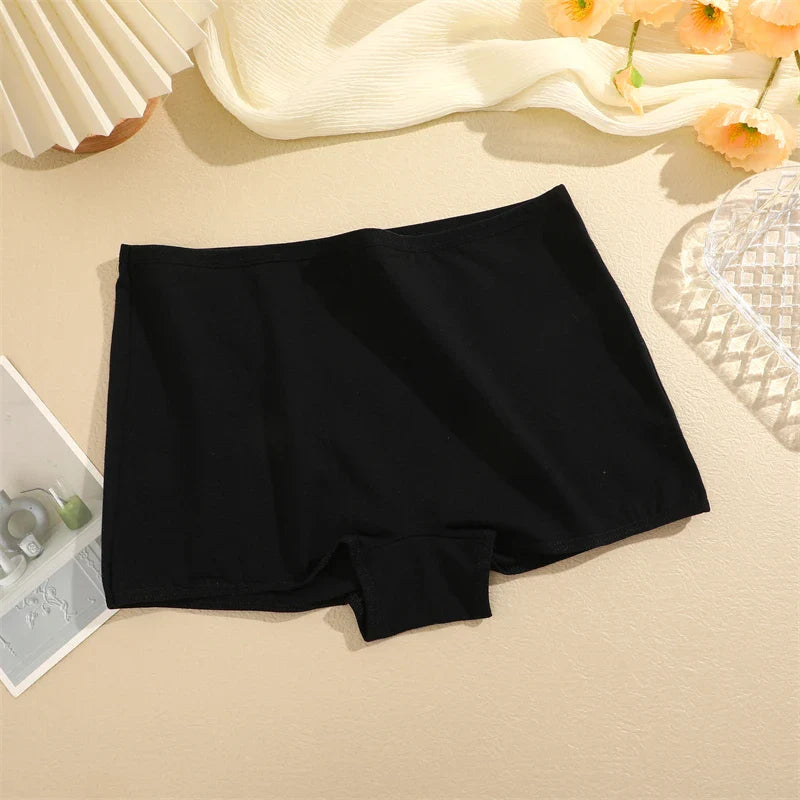 3PCS Women's Panties Cotton Seamless Sports Boxers Underwear Female Solid Color Briefs Cozy Lingerie Intimate Underpants XS-XL