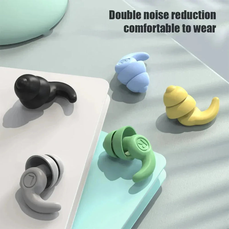 🔇 Anti-Noise Silicone Earplugs