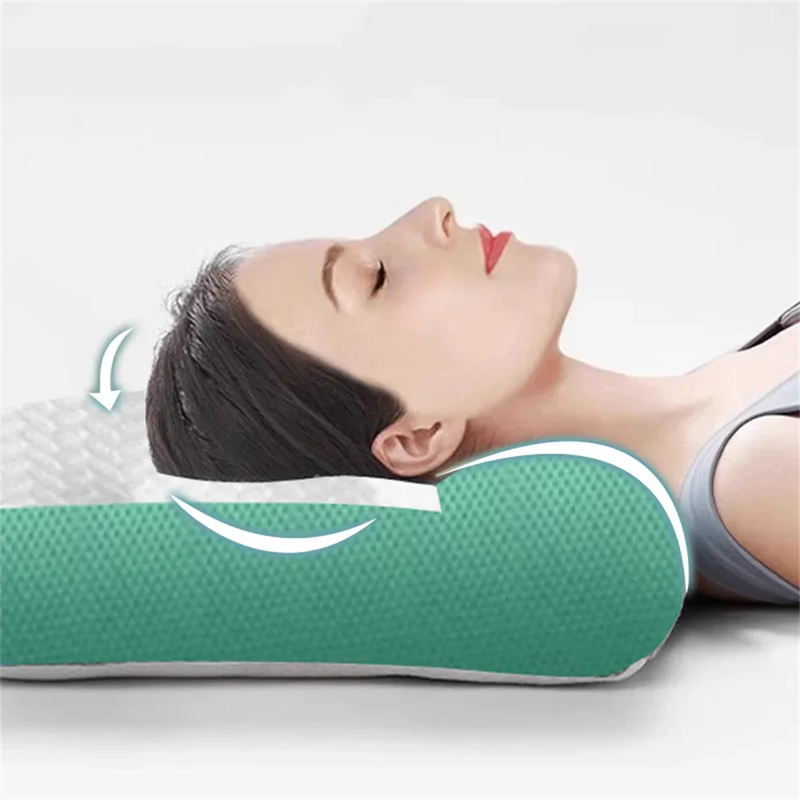 Ergonomic Goose Down Pillow for Cervical Support