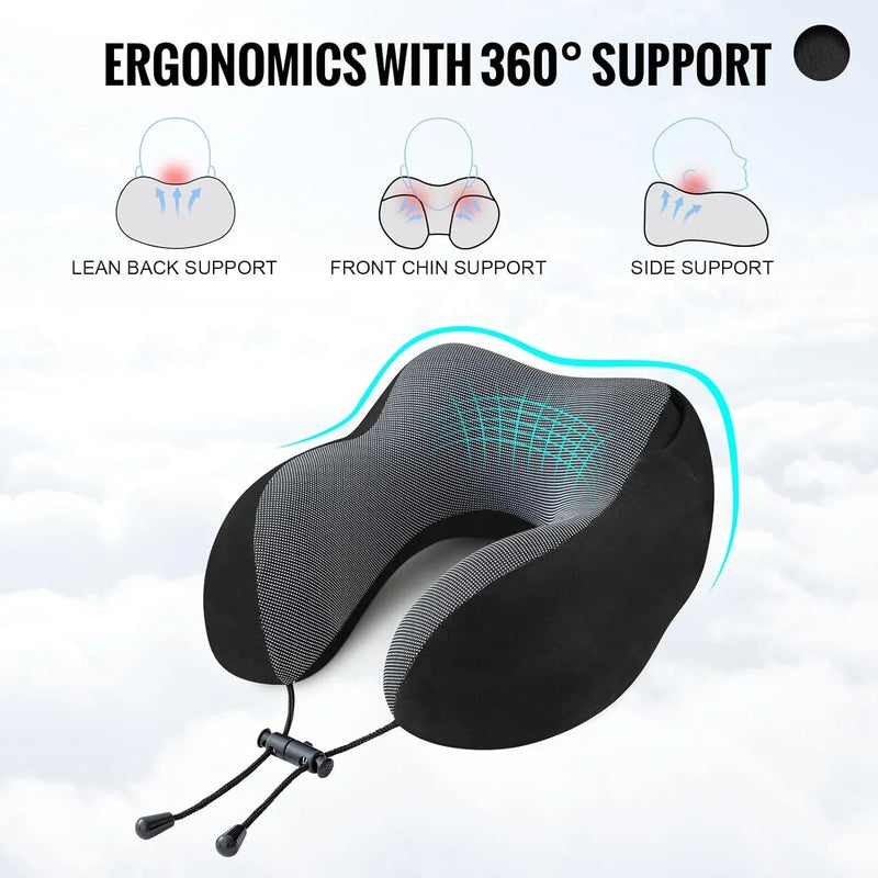 Travel Pillow - Neck Pillow with Hood