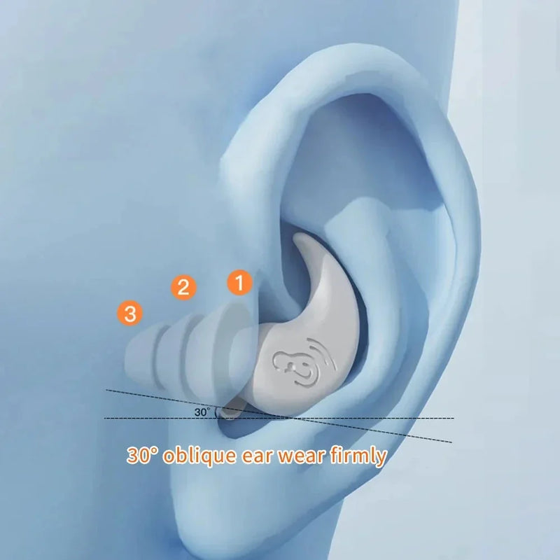🔇 Anti-Noise Silicone Earplugs