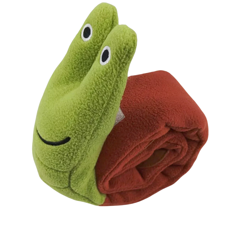Dog Puzzle Feeder Plush Snail – Interactive Squeaky Chew Toy for Puppies & Dogs