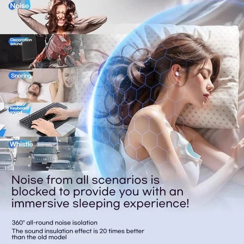 🛏️ Silicone Sleep Ear Plugs – Waterproof, Noise Reduction