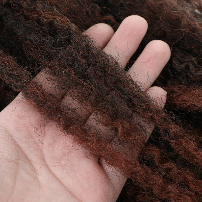 18" Marley Twist Braiding Hair | Crochet Braids | Afro Twist Kinky Hair Extensions | Ombre Colors | 30 Strands/Pack