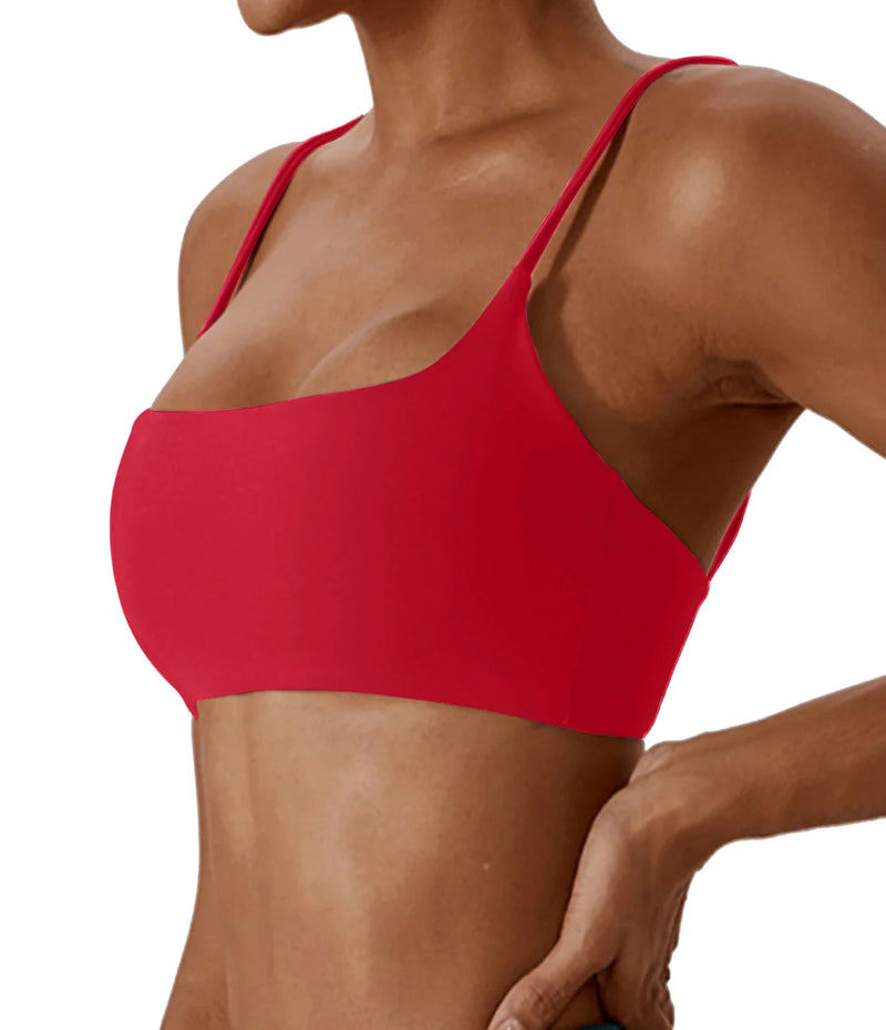 Super soft fabric back cross sports bra fitness top women's high-quality yoga clothes women's fitness running bra fitness yoga b