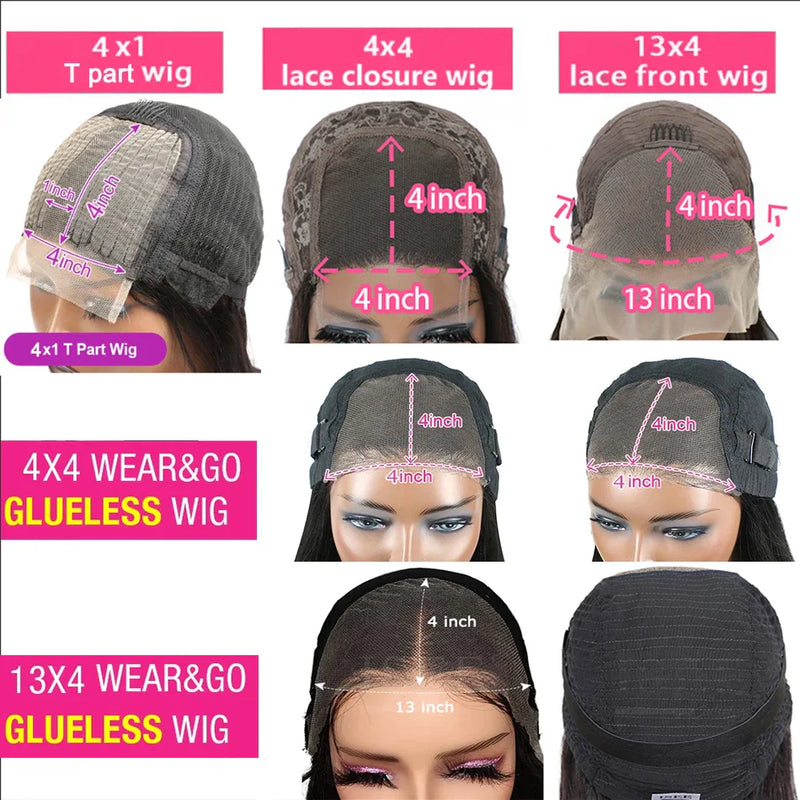 180% Density 13x4 Bone Straight Bob Wig | Brazilian Remy Hair | Transparent Lace Frontal Wig