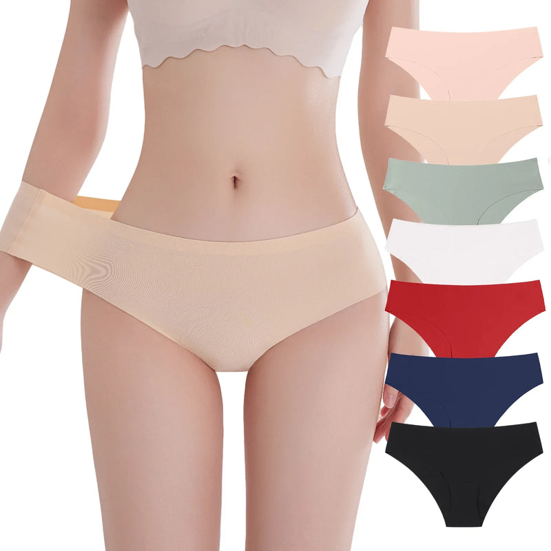 Women Sexy Panties Lingerie  High Waist Seamless Underwear Breathable Comfort Briefs S-2XL Thong