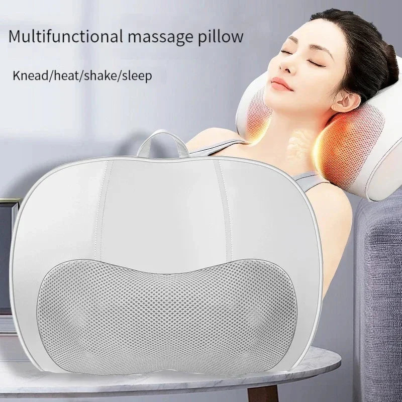 Heated Shiatsu Massage Pillow with Infrared Therapy