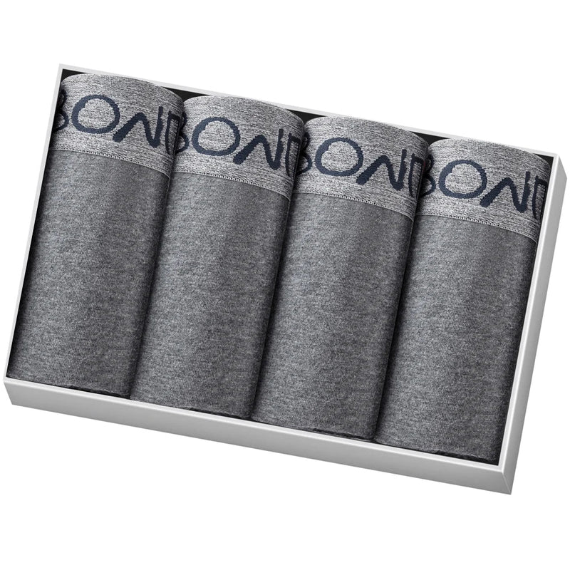 4pcs Men Underwear Cotton Boxer Shorts