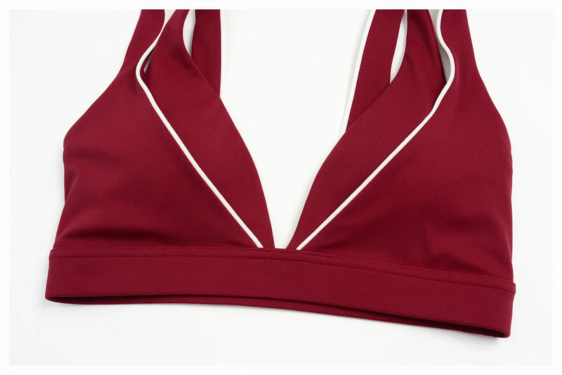 Summer Women's Sports Bra Anti-Sweat Fitness Top Women Yoga Bra Cycling Shockproof Crop Top Cross Back Sport Bra Gym Workout Top