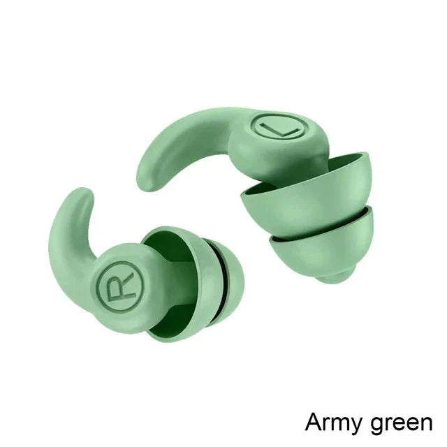 🔇 Anti-Noise Silicone Earplugs
