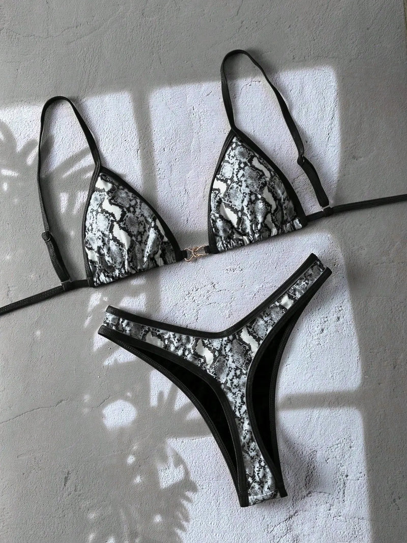Sexy Black Zebra Print Micro Bikini 2026 Women Brazilian Push Up Bra Thong Swimsuit Beach Bathing Suit Holiday Swimwear Biquini