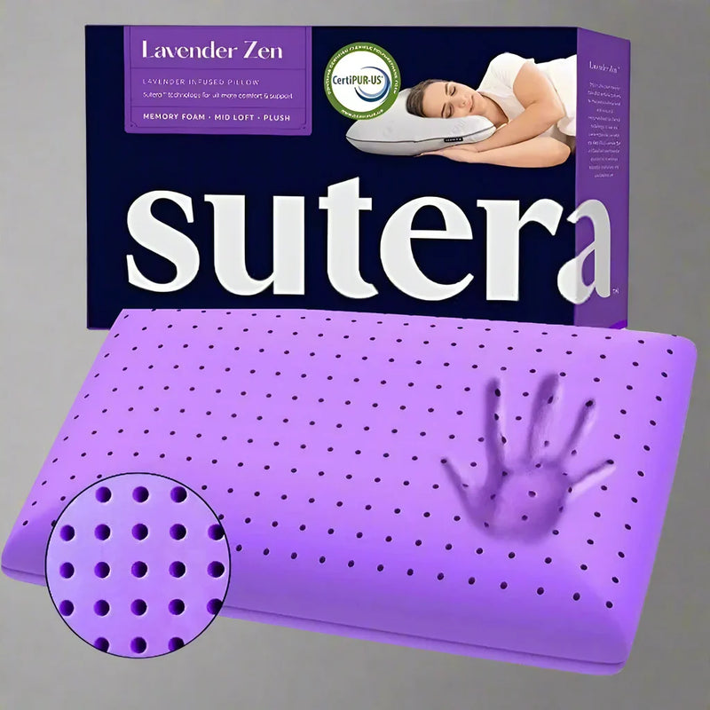 Lavender Infused Memory Foam Cooling Pillow