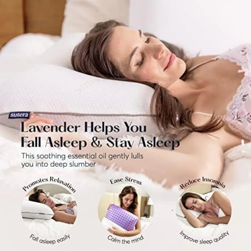 Lavender Infused Memory Foam Cooling Pillow