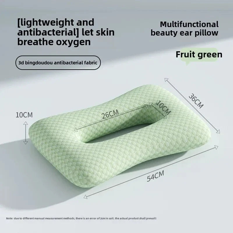 Polyester Cotton Beauty Pillow – Face Care Pillow for Side Sleepers