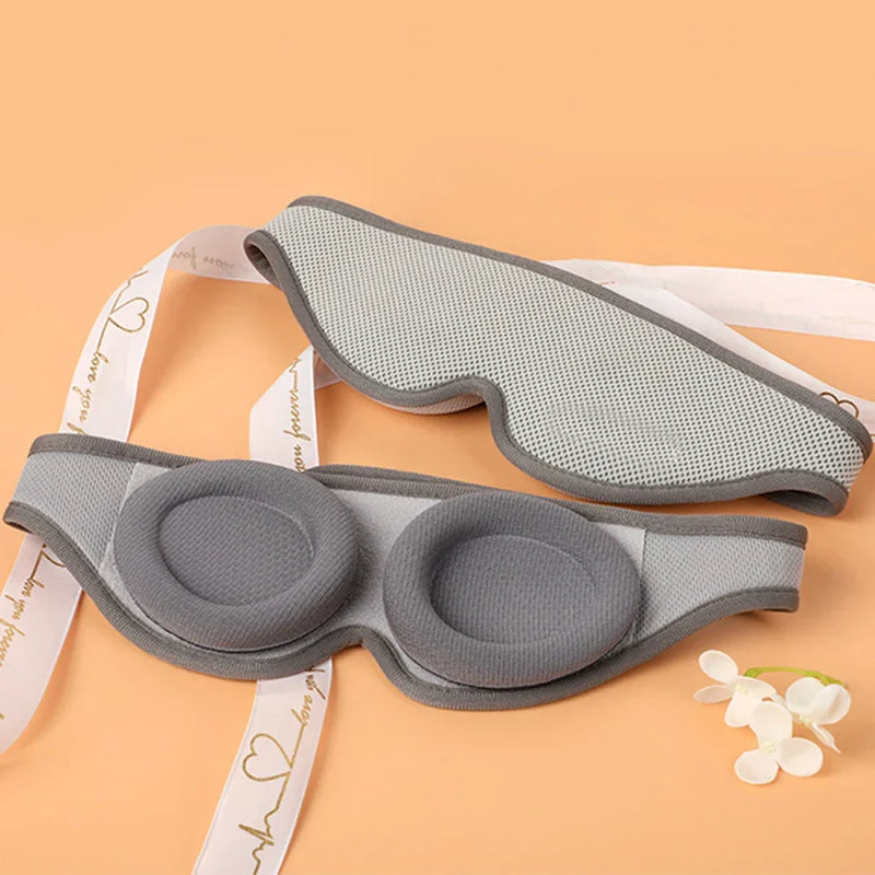 3D Eye Sleep Mask - 100% Blackout Adjustable Eye Cover