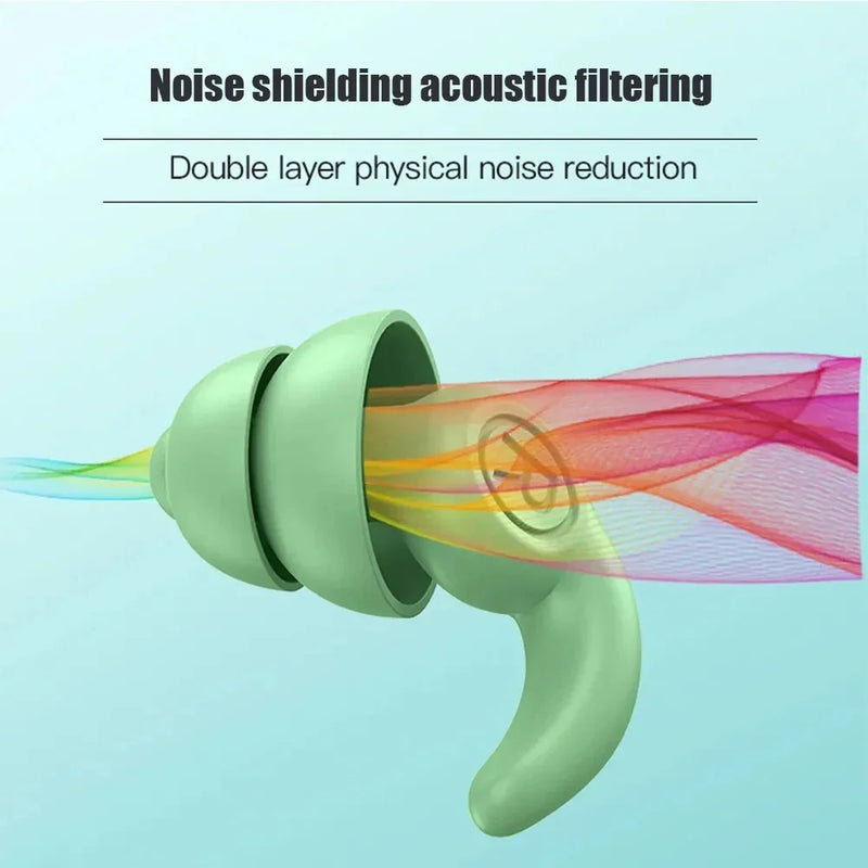 🔇 Anti-Noise Silicone Earplugs
