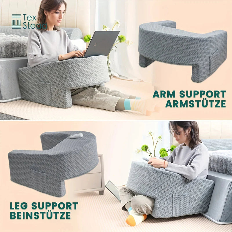 Gaming Armrest Pillow – Oversized Memory Foam Reading Cushion