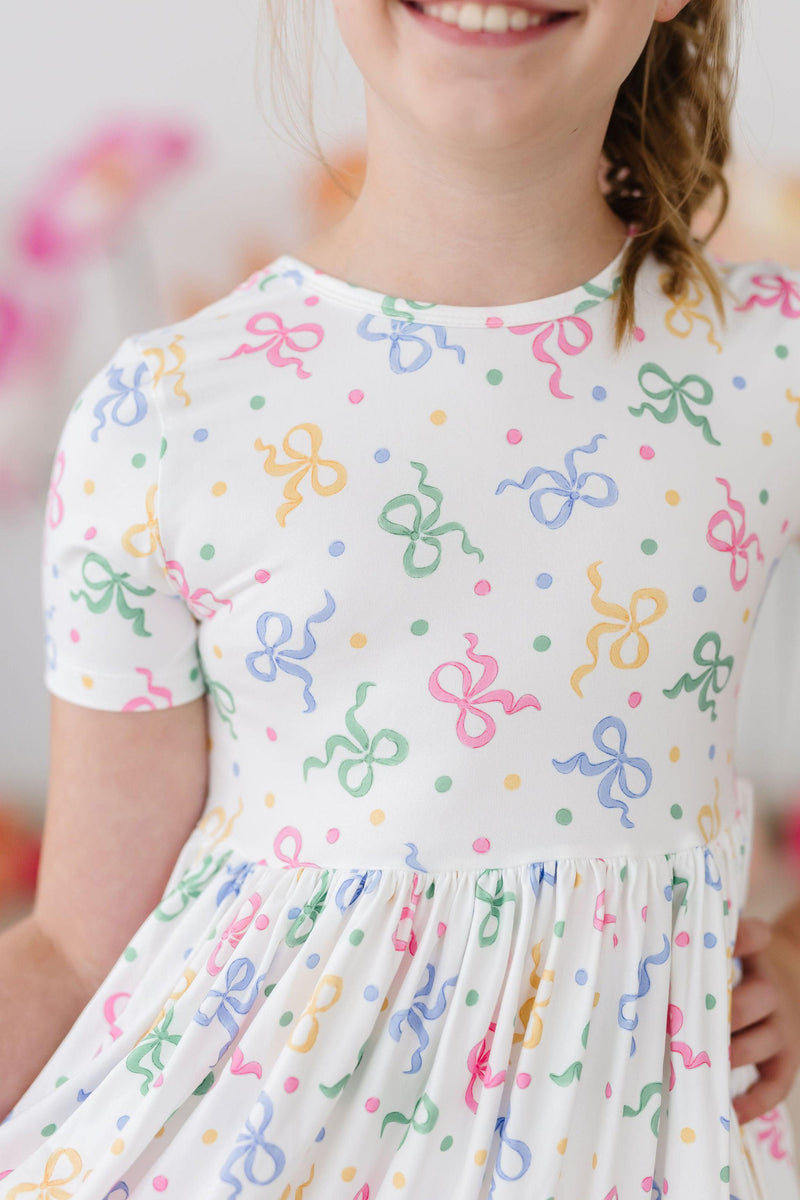 SALE Tied in Love S/S Pocket Twirl Dress