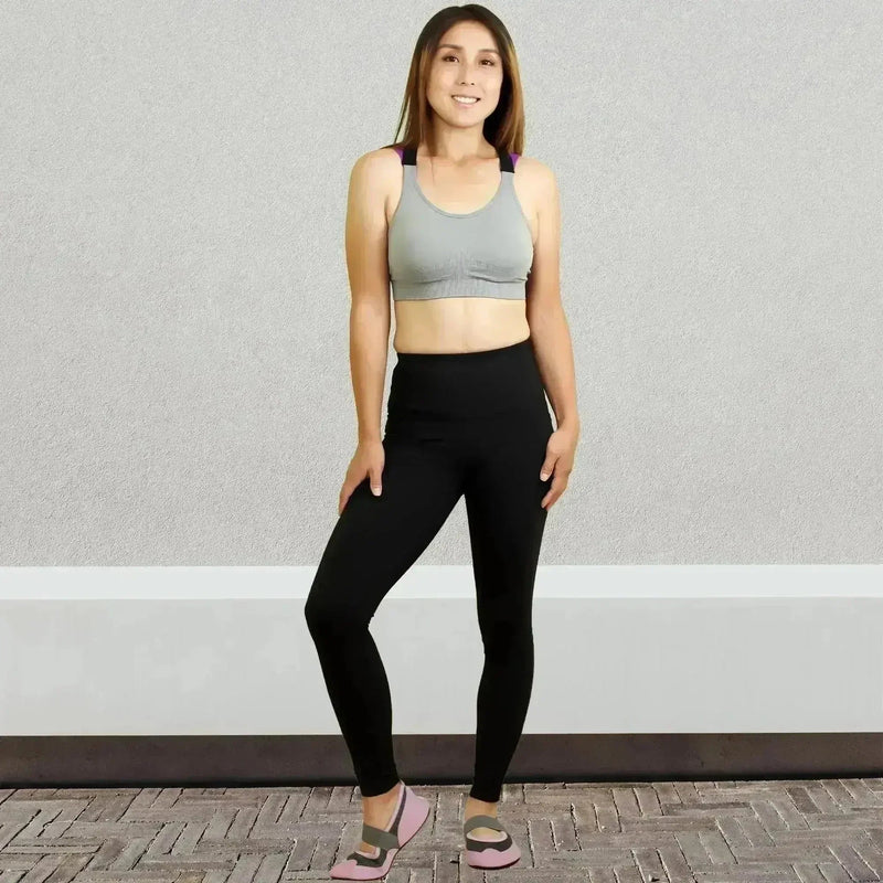 SOBEYO Sports Bra Padded Elastic Straps Cross Back Gray