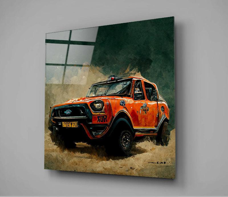 Racer Glass Wall Art  || Designer Collection