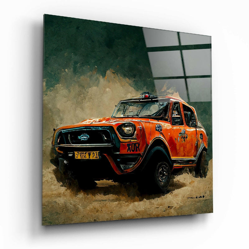Racer Glass Wall Art  || Designer Collection