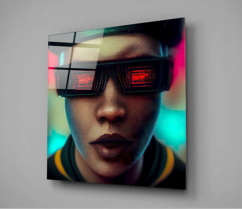 Virtual Life Glass Wall Art  || Designer Collection