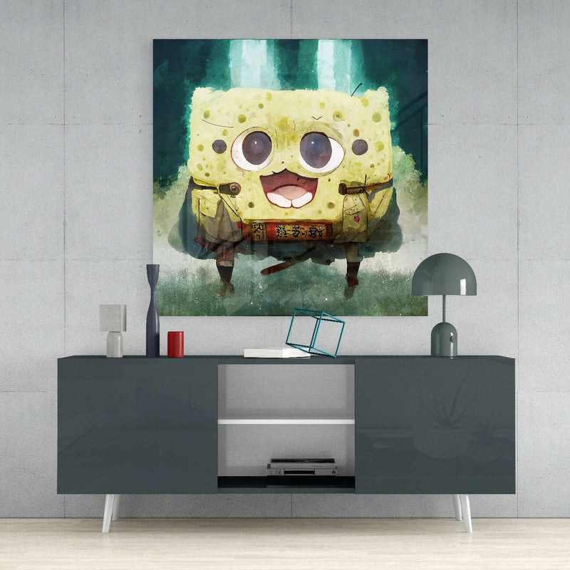 Sponge  Glass Wall Art  || Designer Collection