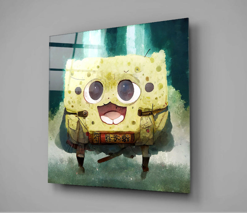 Sponge  Glass Wall Art  || Designer Collection