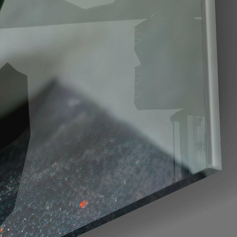 Evil Pumpkin Glass Wall Art  || Designers Collection