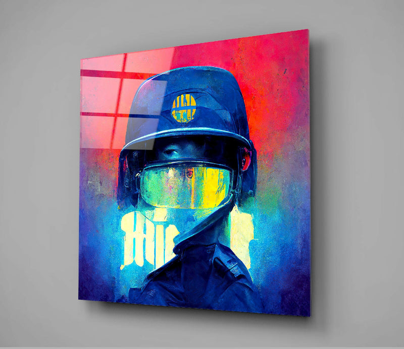 The Guardian Glass Wall Art  || Designer Collection