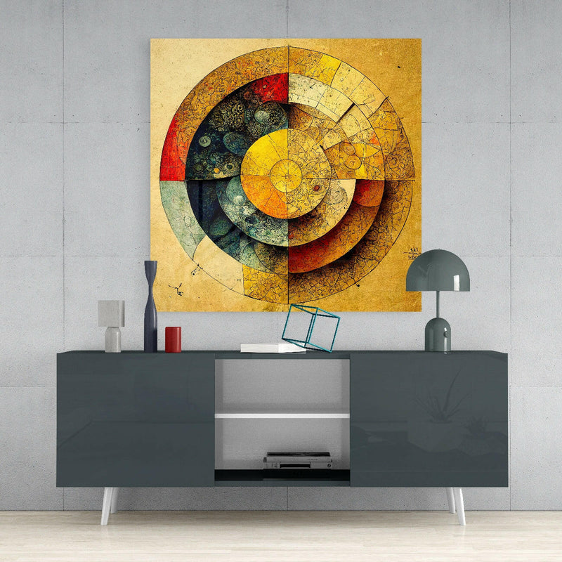 Circles Glass Wall Art  || Designers Collection