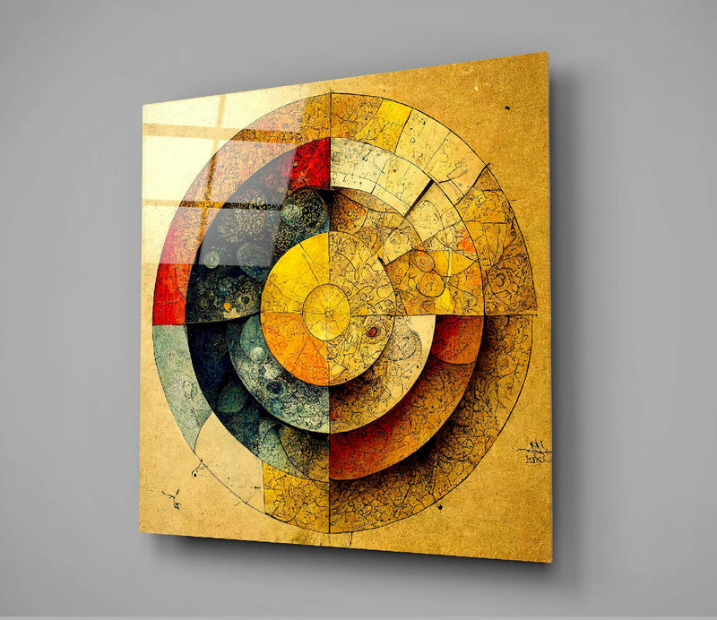 Circles Glass Wall Art  || Designers Collection