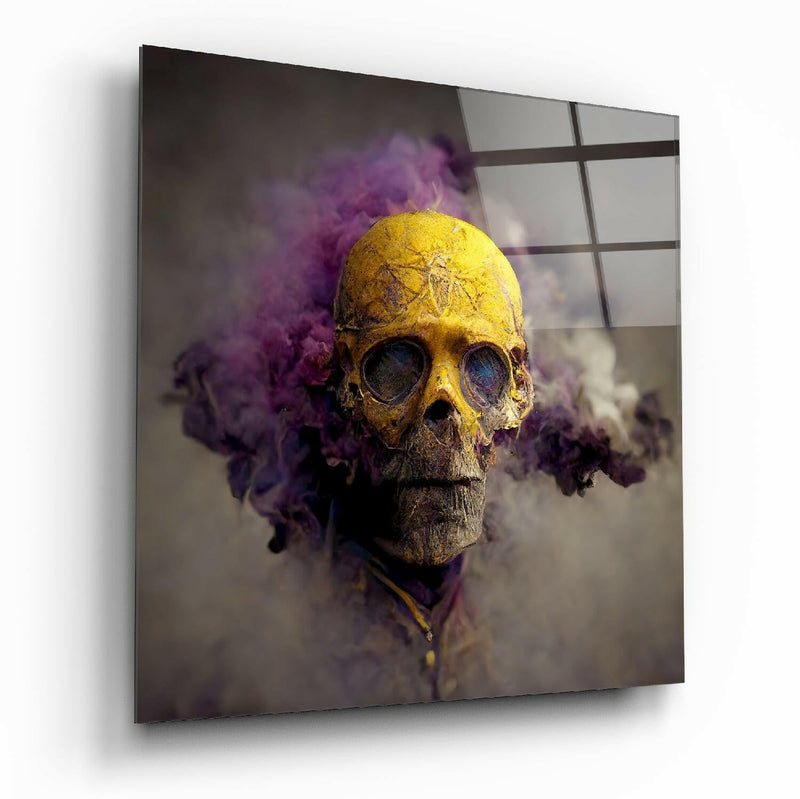 Smoky Skull Glass Wall Art  || Designer Collection