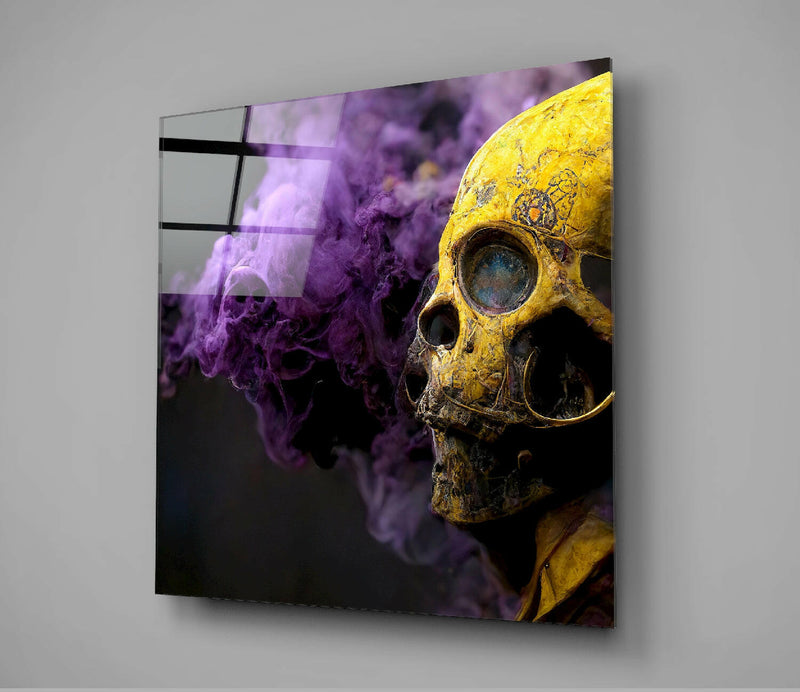 Smoky Skull Glass Wall Art  || Designer Collection
