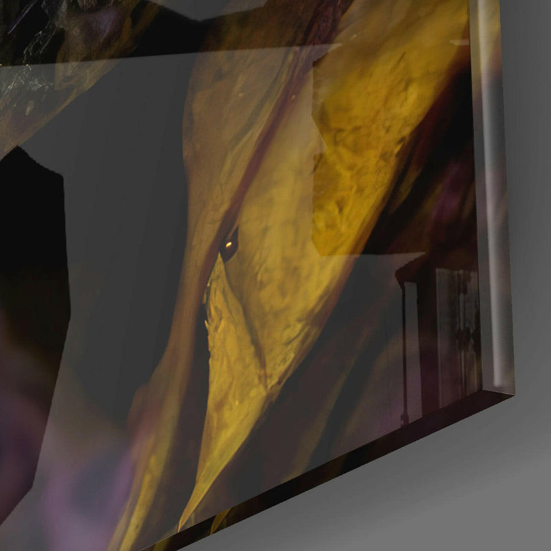 Smoky Skull Glass Wall Art  || Designer Collection