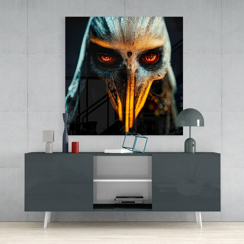The Beak Glass Wall Art  || Designer Collection