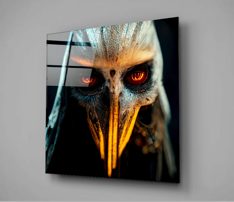 The Beak Glass Wall Art  || Designer Collection