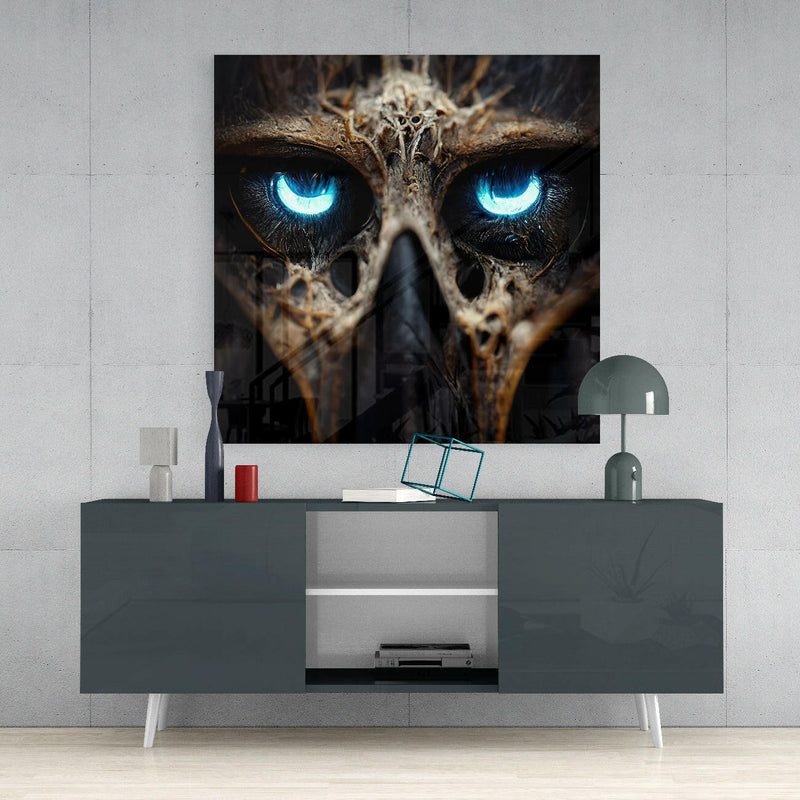 Bravery in The Eyes Glass Wall Art  || Designers Collection