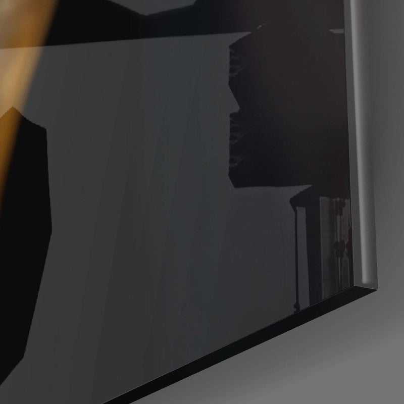 Bravery in The Eyes Glass Wall Art  || Designers Collection