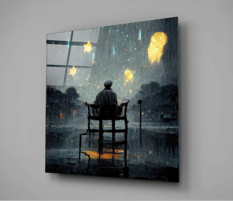 Star Rain Glass Wall Art  || Designer Collection