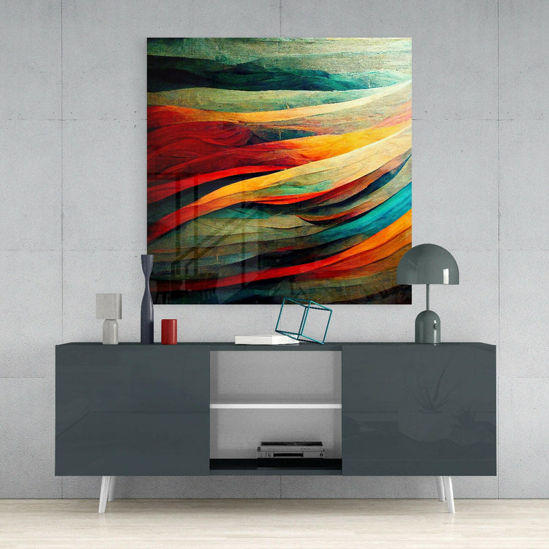 Flow Glass Wall Art  || Designers Collection