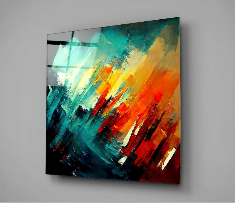 Brush Glass Wall Art  || Designers Collection