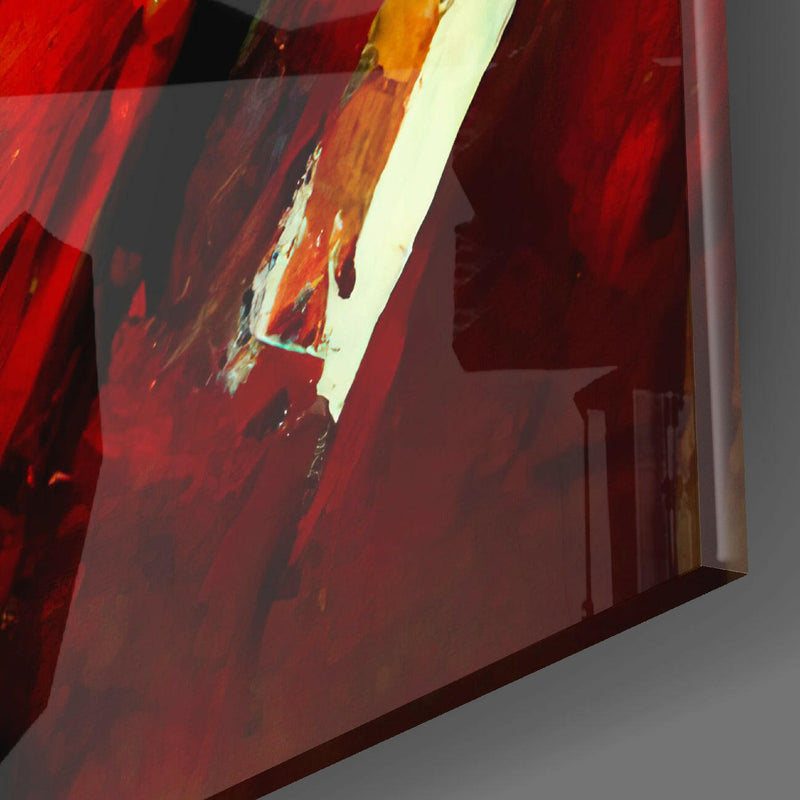 Brush Glass Wall Art  || Designers Collection